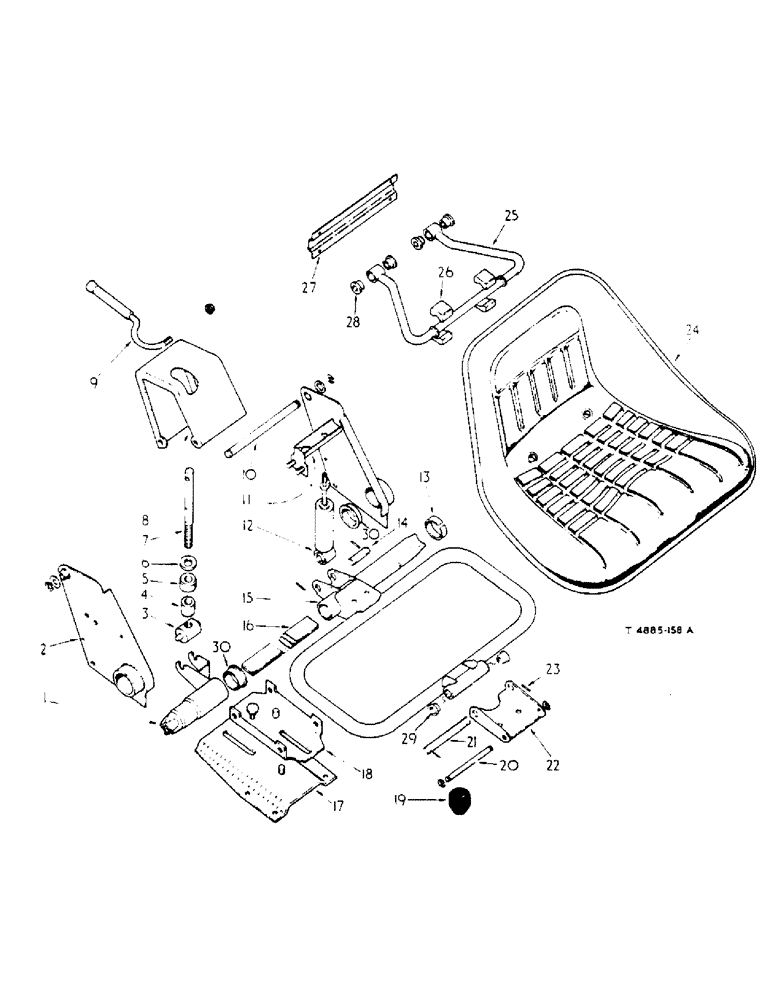 Схема запчастей Case IH 434 - (6-118) - SUSPENSION SEAT WITH BALTIC PAN, BOSTROM SUSPENSION SEAT ATTACHMENTS - ATTACHMENTS (88) - ACCESSORIES