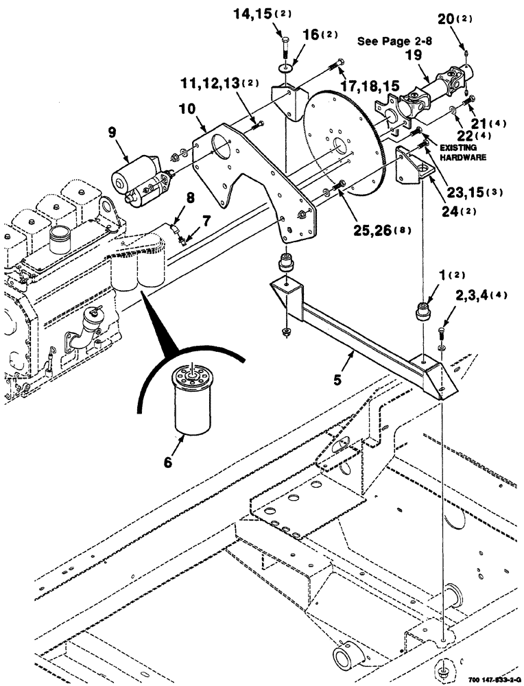 Схема запчастей Case IH 8860HP - (02-06) - ENGINE ASSEMBLY (REAR) (10) - ENGINE