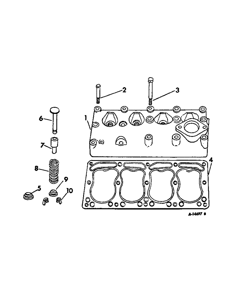 Схема запчастей Case IH INTERNATIONAL - (12-11) - POWER, C-60 ENGINE, CYLINDER HEAD AND VALVES Power