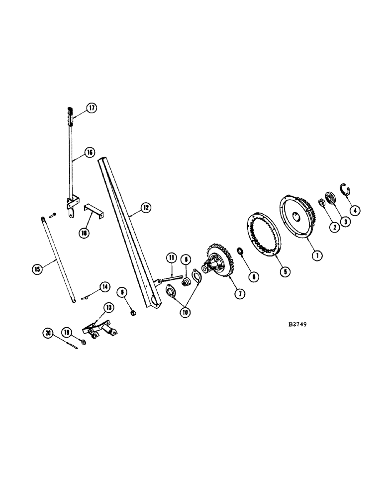 Схема запчастей Case IH 1160 - (17A) - OVER CENTER CLUTCH, HEADER DRIVE S/N 8334601 AND AFTER (18) - CLUTCH