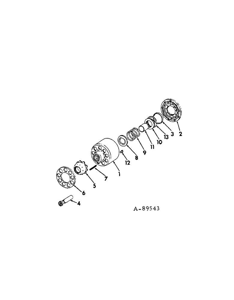 Схема запчастей Case IH 3488 - (07-11[A]) - DRIVE TRAIN, PUMP CYLINDER BLOCK KIT (04) - Drive Train