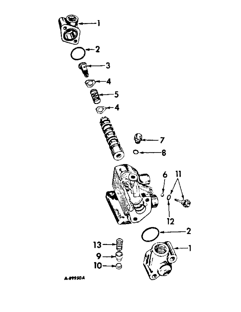 Схема запчастей Case IH 686 - (10-23) - HYDRAULICS, POWER STEERING PILOT VALVE (07) - HYDRAULICS