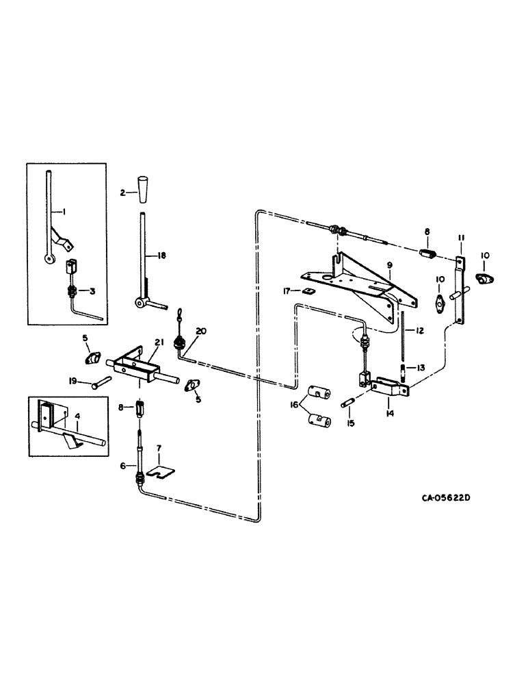 Схема запчастей Case IH 1480 - (07-05) - DRIVE TRAIN, TRANSMISSION GEAR SHIFT AND LINKAGE Drive Train