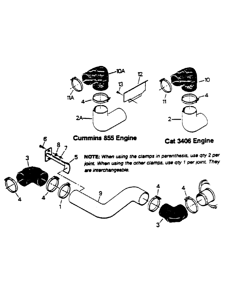 Схема запчастей Case IH 9170 - (04-11) - AIR INTAKE SYSTEM (04) - Drive Train