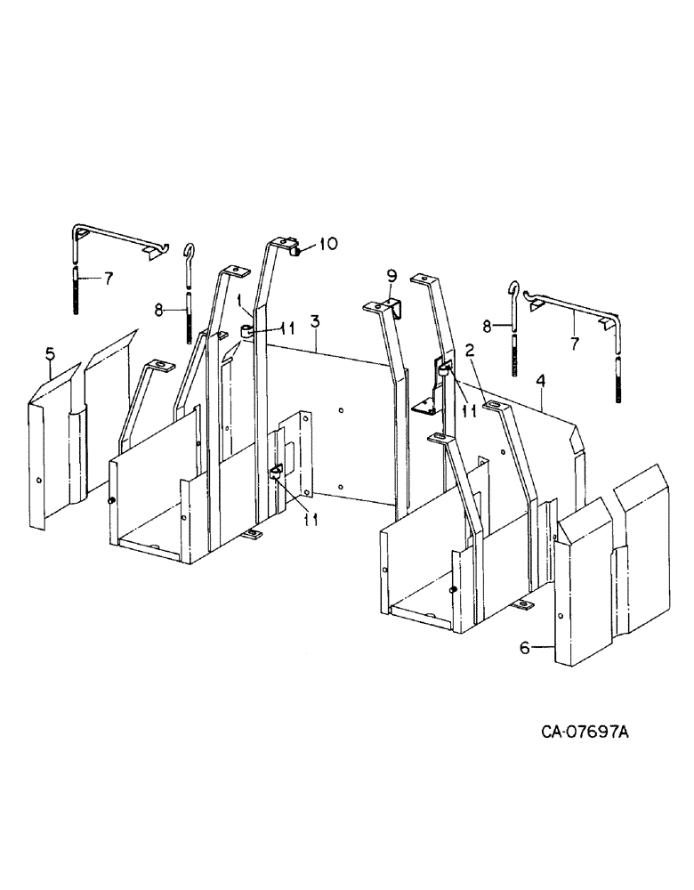 Схема запчастей Case IH 3488 - (08-01) - ELECTRICAL, BATTERY BOX AND MOUNTING (06) - ELECTRICAL