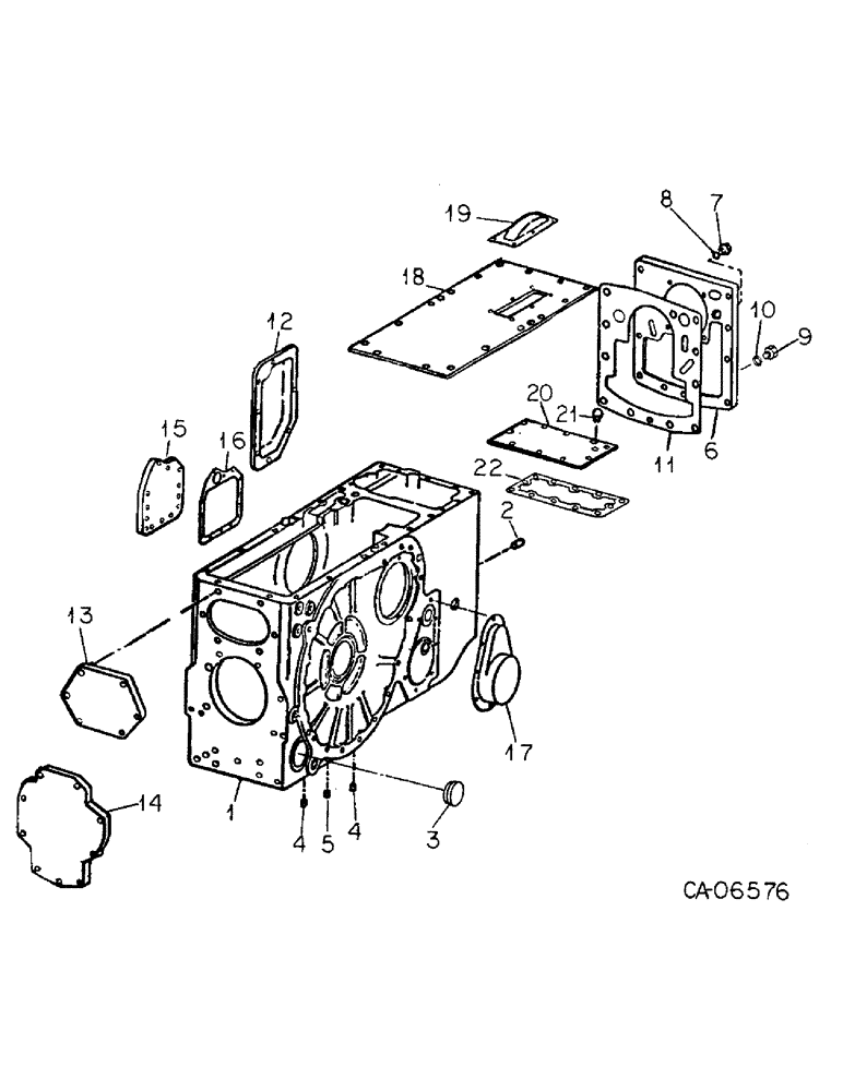 Схема запчастей Case IH 4786 - (07-16) - DRIVE TRAIN, REAR AXLE CENTER FRAME (04) - Drive Train