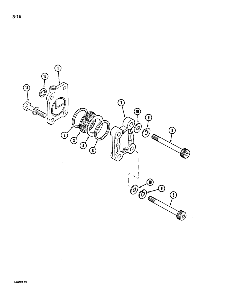 Схема запчастей Case IH 9180 - (3-16) - FUEL PUMP DAMPER 855 ENGINE (03) - FUEL SYSTEM