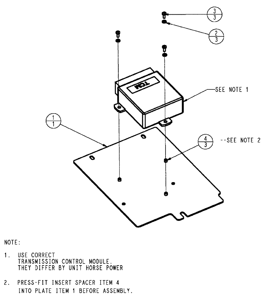 Схема запчастей Case IH TITAN 4020 - (03-007) - CONTROLLER ASSEMBLY, TRANSMISSION (03) - TRANSMISSION