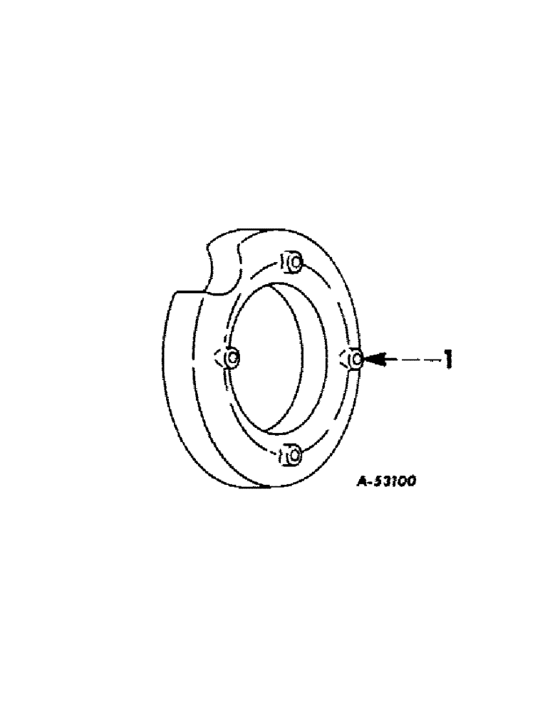 Схема запчастей Case IH 656 - (L-13) - WHEELS & WHEEL WEIGHTS, FRONT WHEEL WEIGHTS, FARMALL TRACTORS, FIRST OR SECOND POSITION Wheels & Wheel Weights