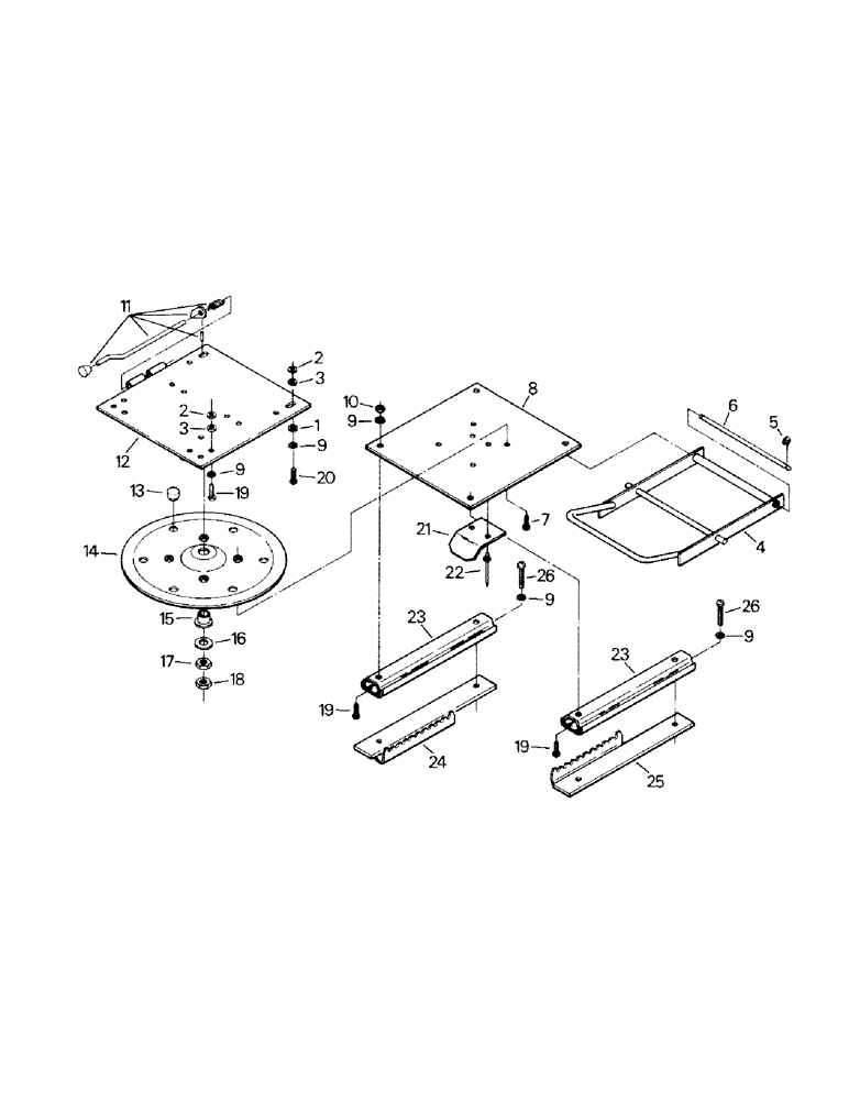 Схема запчастей Case IH STEIGER - (01-21) - SEAT ASSEMBLY, SWIVEL & SLIDE (10) - CAB