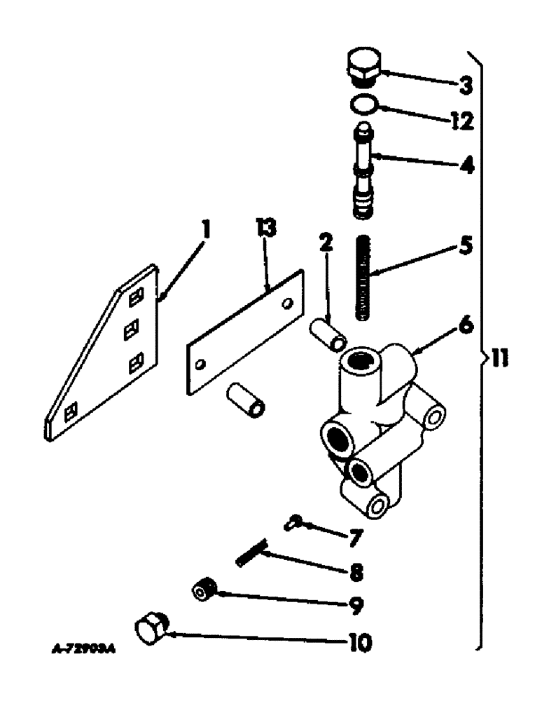 Схема запчастей Case IH 503 - (231) - HYDRAULIC REEL DRIVE CHAIN REDUCTION, FLOW DIVIDER (35) - HYDRAULIC SYSTEMS