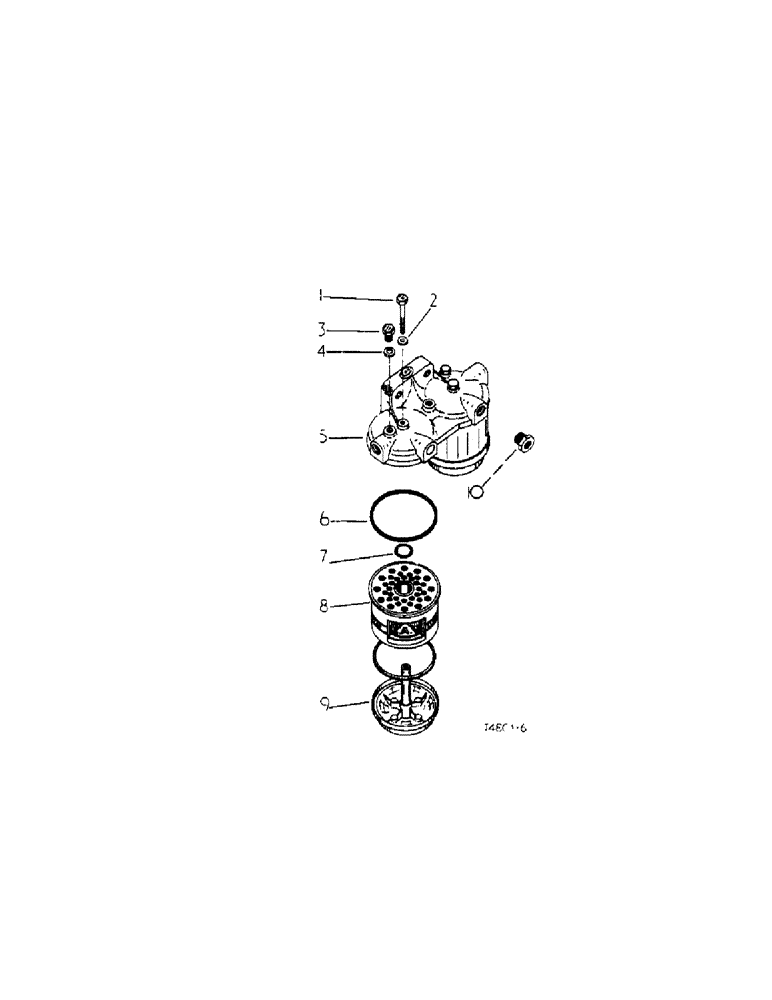 Схема запчастей Case IH 276 - (6-50[2]) - TWIN BOWL-LESS FUEL FILTER (03) - FUEL SYSTEM