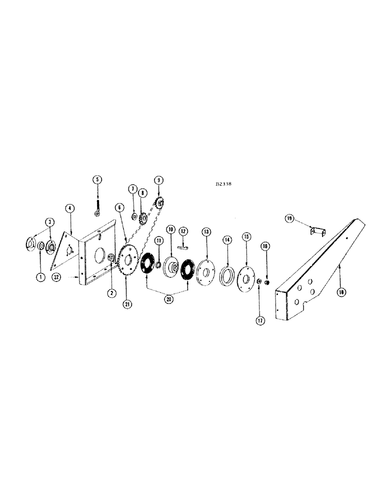 Схема запчастей Case IH 660 - (050) - HEADER AUGER SLIP CLUTCH DRIVE 