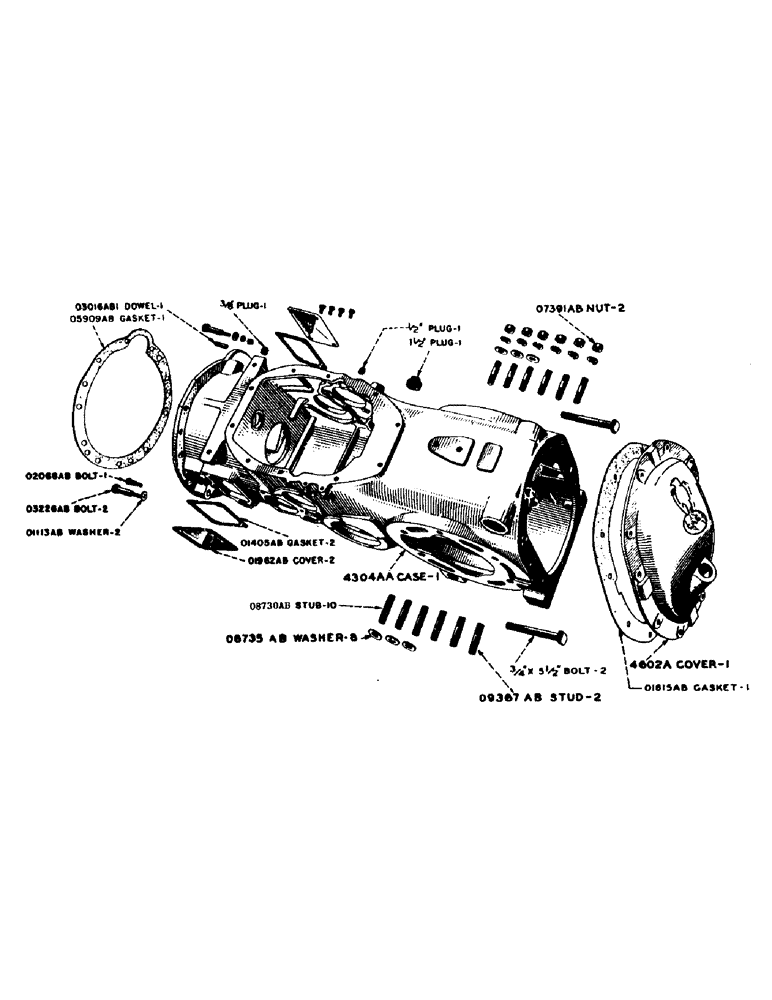 Схема запчастей Case IH SO-SERIES - (052) - TRANSMISSION CASE, S, SC, SO (06) - POWER TRAIN