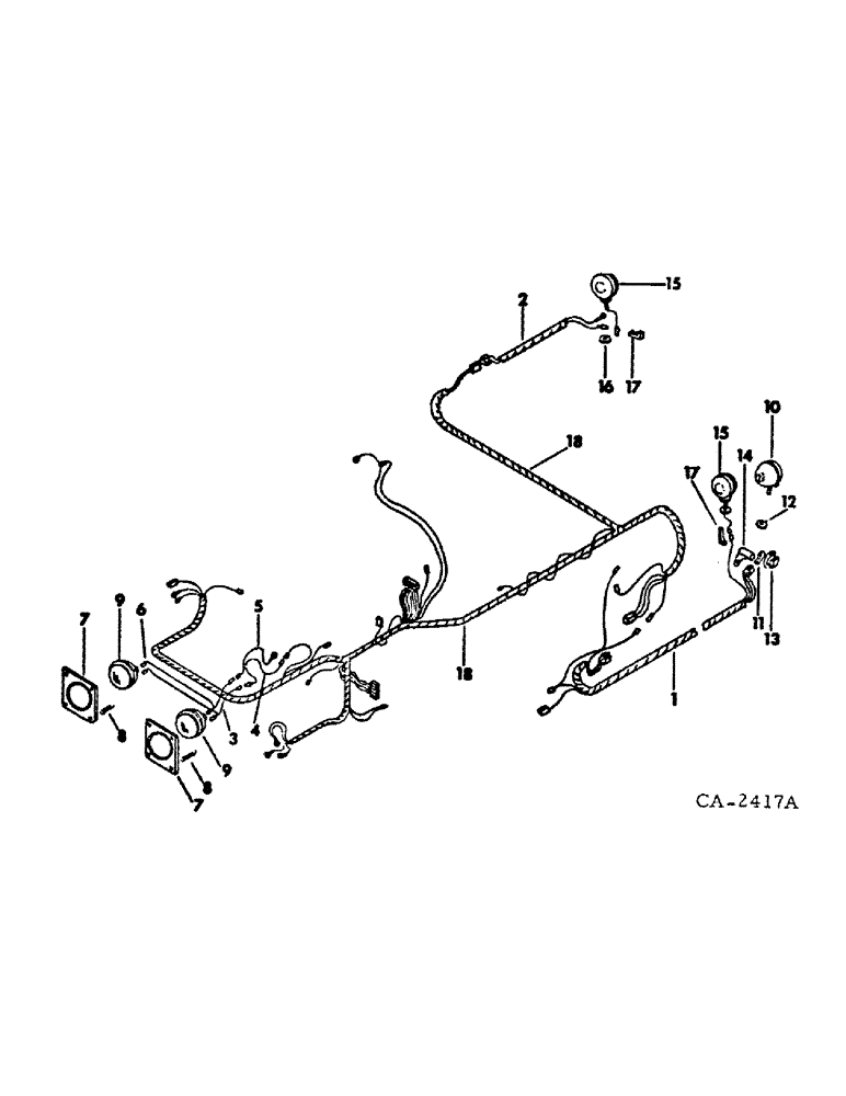 Схема запчастей Case IH 464 - (08-15) - ELECTRICAL, ELECTRICAL LIGHTING, TRACTORS WITH SERIAL NO. 109151 AND ABOVE (06) - ELECTRICAL