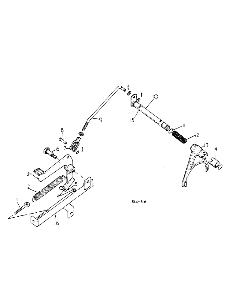 Схема запчастей Case IH 268 - (07-065) - DIFFERENTIAL LOCK, MACHINE FITTED WITH CAB (04) - Drive Train