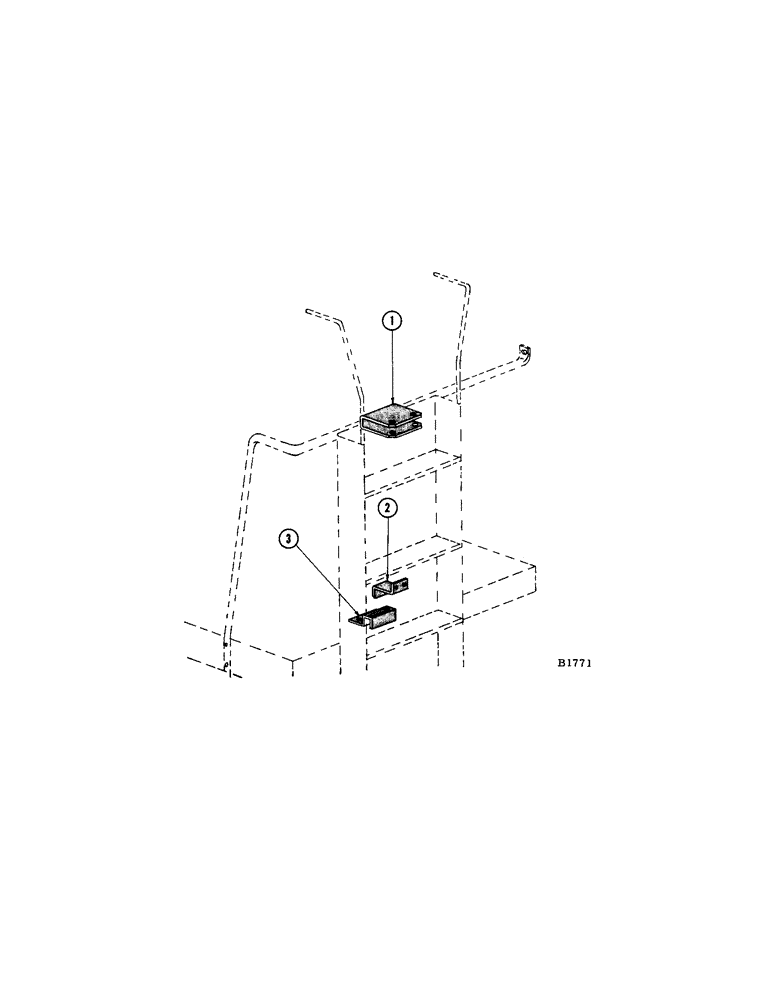 Схема запчастей Case IH F345 - (24) - LADDER ATTACHING BRACKETS, MODELS 600, 660, 700, 900, 960 (58) - ATTACHMENTS/HEADERS