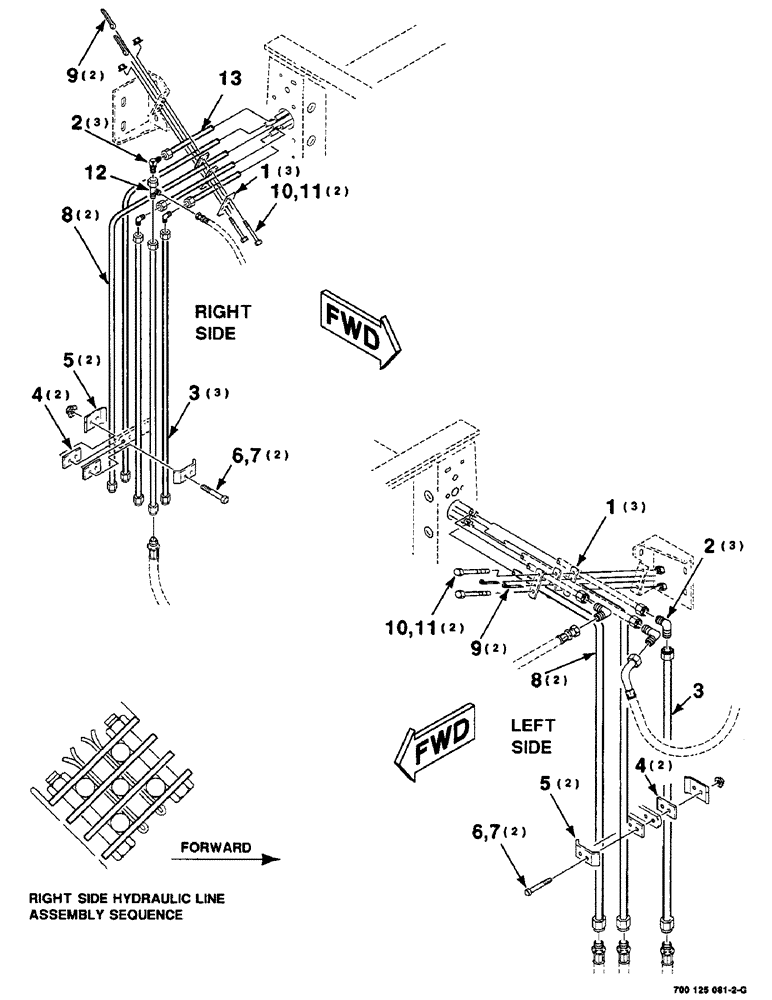 Схема запчастей Case IH 8465 - (8-30) - HYDRAULIC ASSEMBLY, CROSS LINES (07) - HYDRAULICS