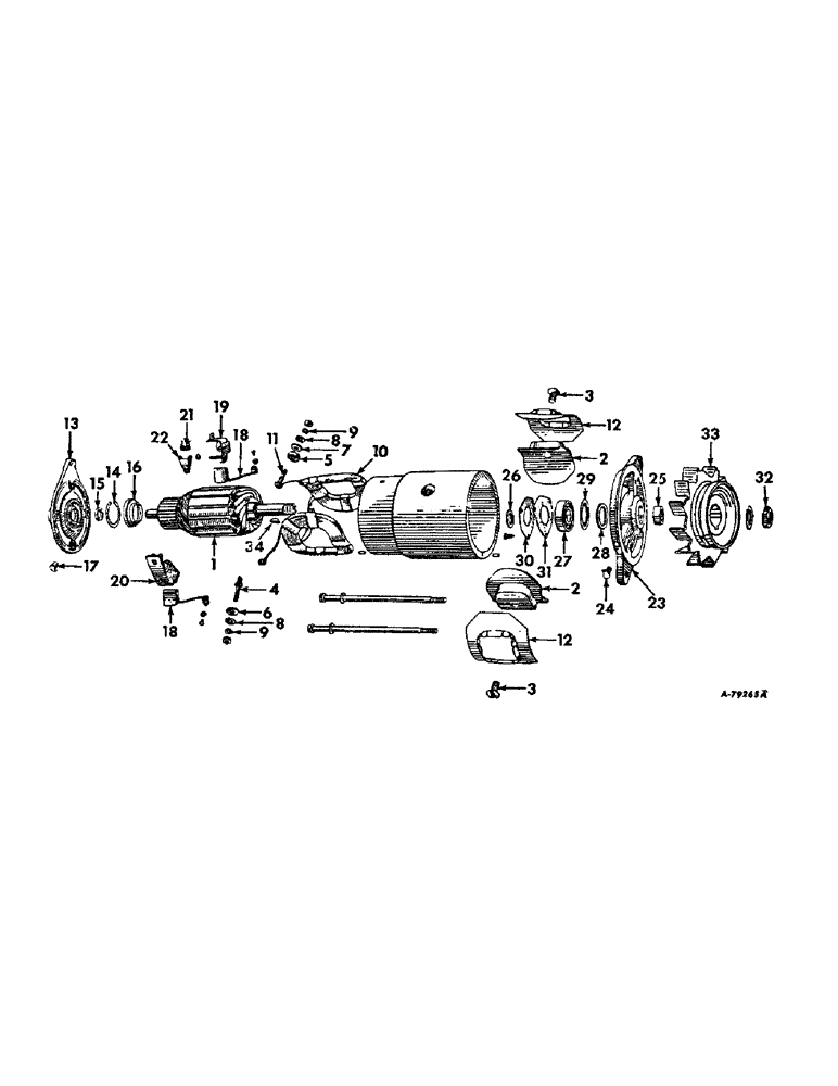 Схема запчастей Case IH 57 - (A-70) - GENERATOR, DELCO REMY, 12 VOLT 