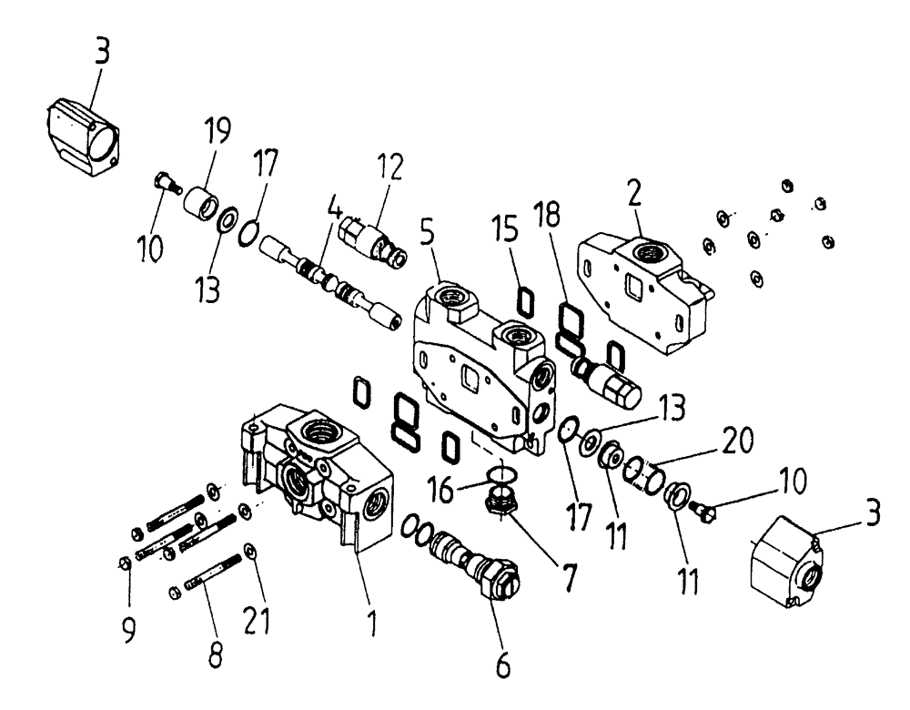 Схема запчастей Case IH 7700 - (B05[06]) - HYDRAULIC VALVE,  A35 Hydraulic Components & Circuits