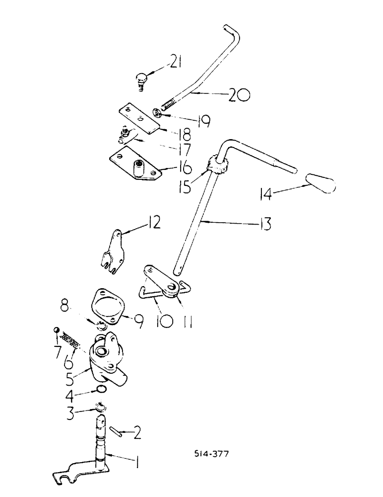 Схема запчастей Case IH 784 - (07-086) - FORWARD AND REVERSE CONTROLS (04) - Drive Train