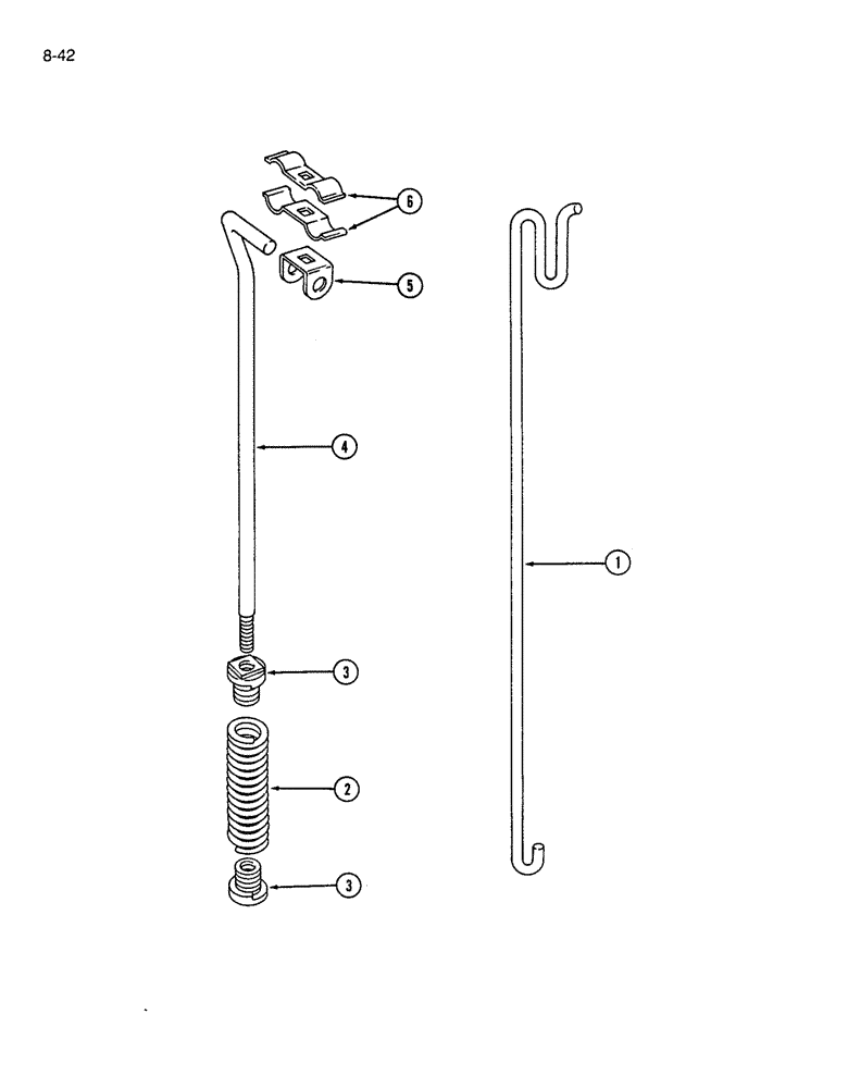 Схема запчастей Case IH 7200 - (8-42) - HYDRAULIC HOSE SUPPORT (08) - HYDRAULICS