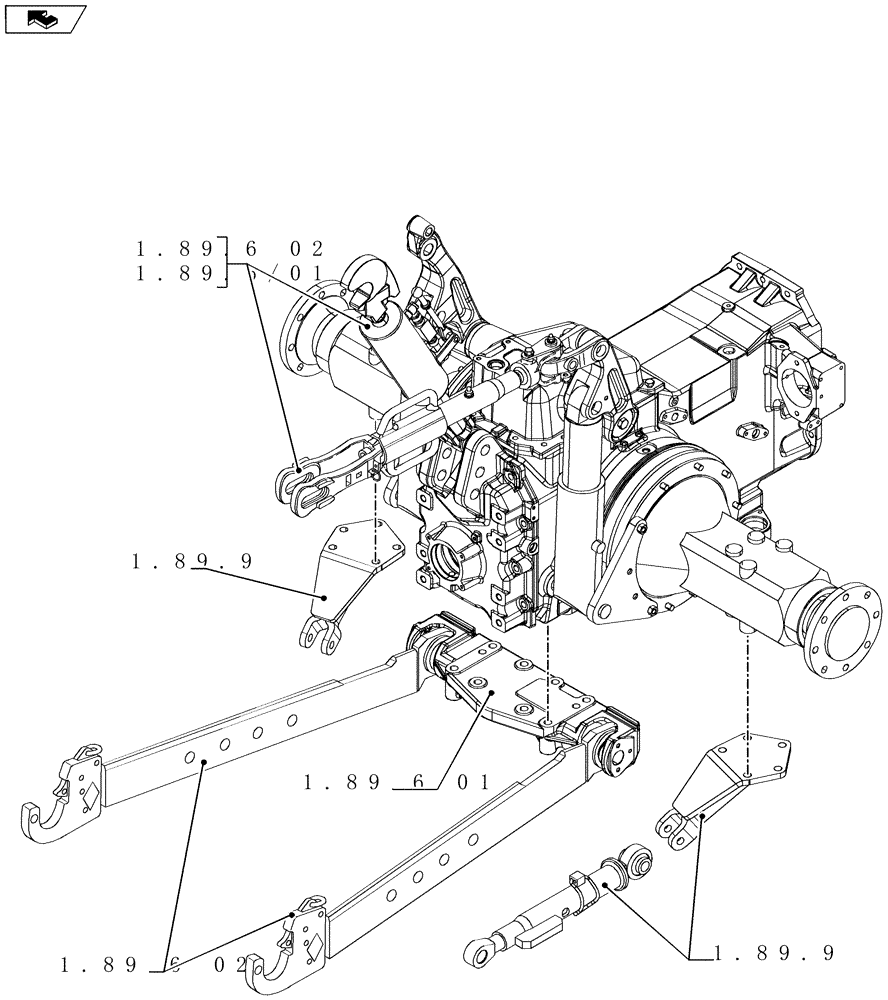 Схема запчастей Case IH MAXXUM 140 - (SEC. 09) - IMPLEMENT LIFT (00) - GENERAL