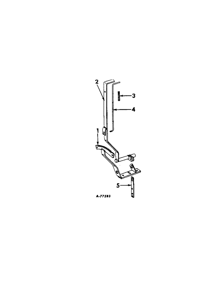 Схема запчастей Case IH 86 - (V-26) - HAND LEVER DEPTH CONTROL ATTACHMENT, 2 FOR 4-ROW, 3 FOR 6-ROW 