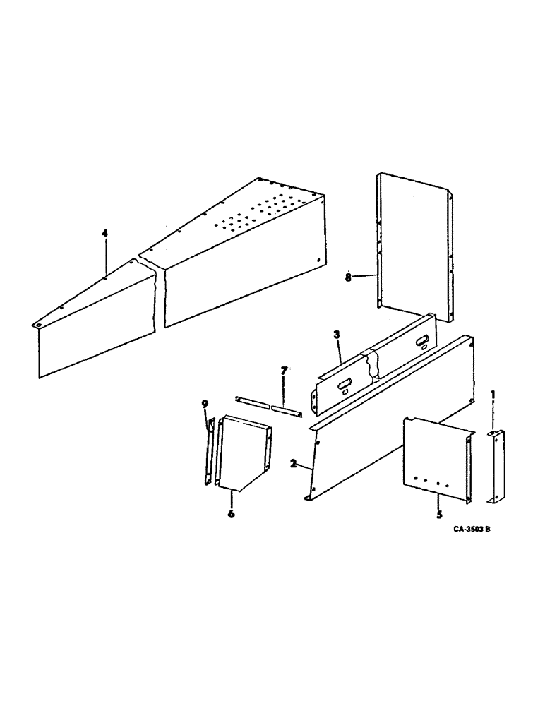 Схема запчастей Case IH 915 - (20-05) - SEPARATOR, SEPARATOR SHIELD RIGHT Separation