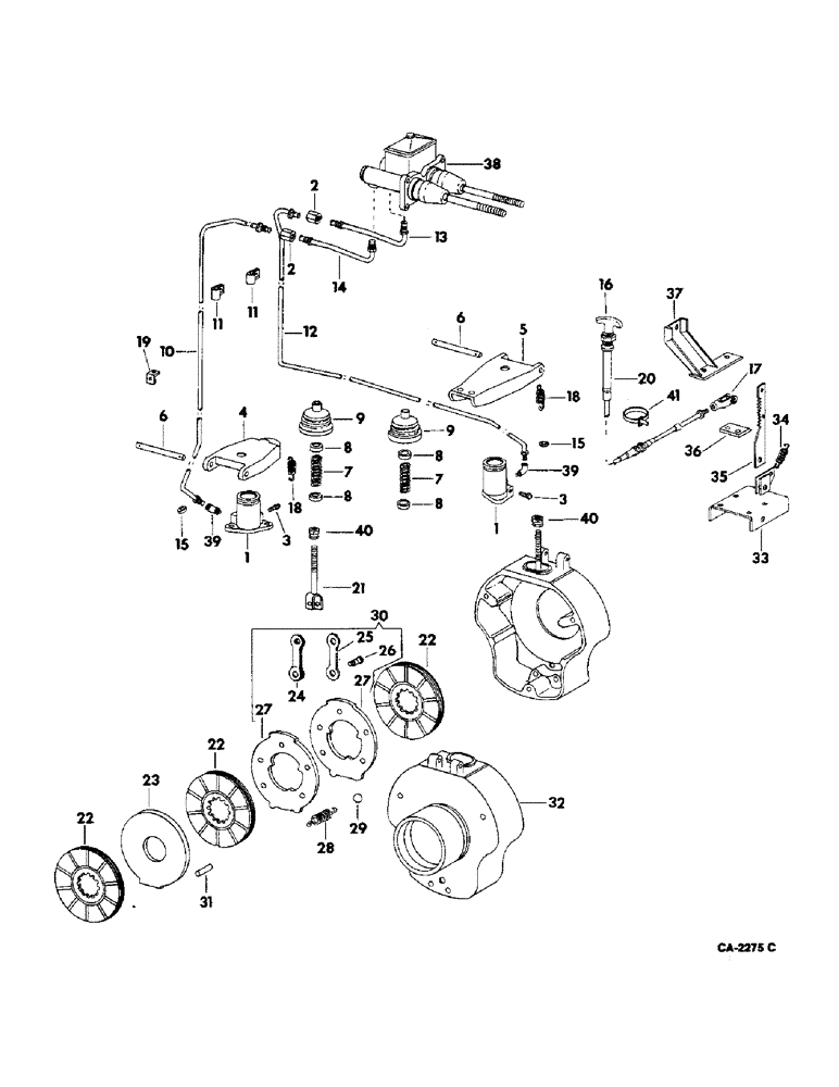 Схема запчастей Case IH 915 - (10-26) - HYDRAULICS, TRANSMISSION AND PARKING BRAKES (07) - HYDRAULICS