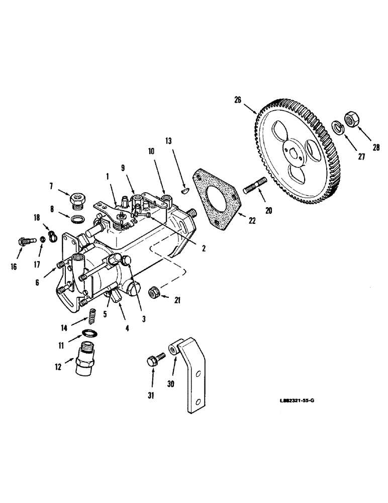 Схема запчастей Case IH 8830 - (2-44) - FUEL INJECTION PUMP AND DRIVE, DIESEL (03) - FUEL SYSTEM