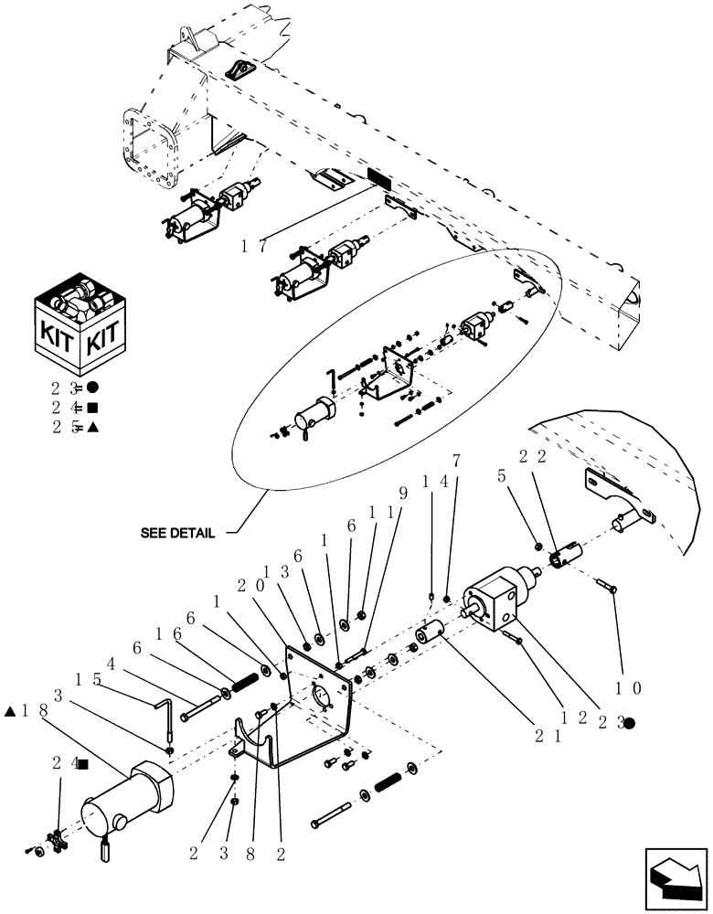 Схема запчастей Case IH ADX3380 - (L.10.F[12]) - VARIABLE DRIVE COMPONENTS L - Field Processing