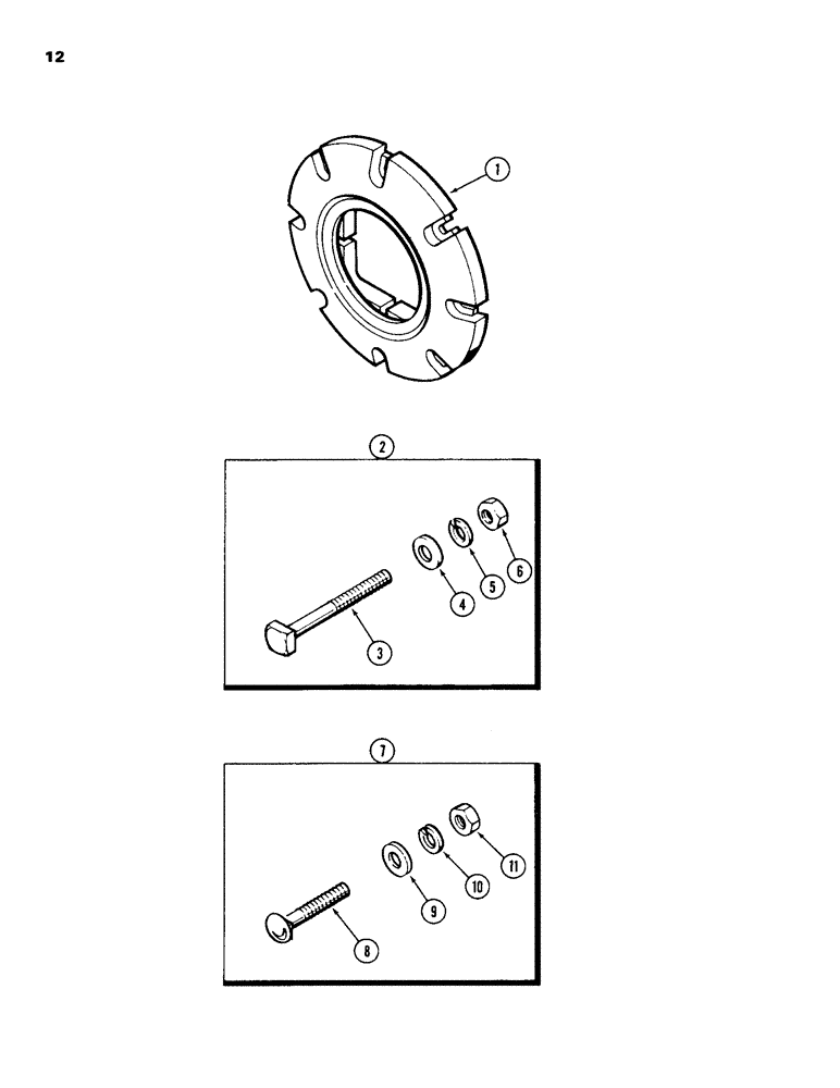 Схема запчастей Case IH 1690 - (12) - REAR WHEEL WEIGHTS (06) - POWER TRAIN