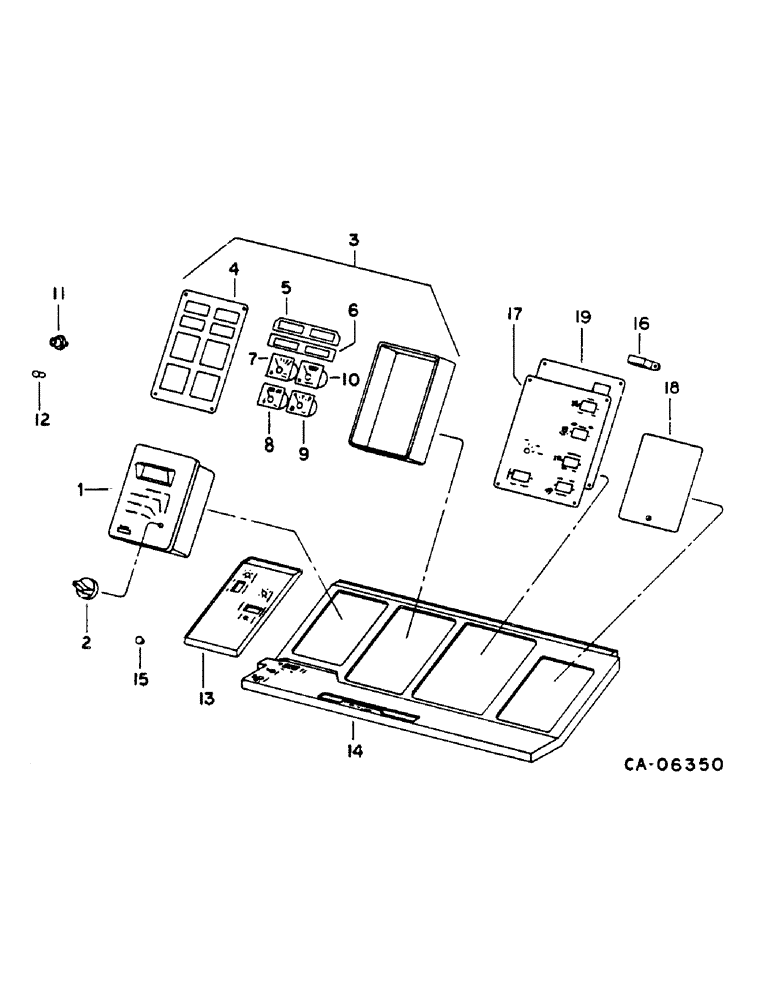 Схема запчастей Case IH 1460 - (11-002) - INSTRUMENTS AND GAUGES Instruments