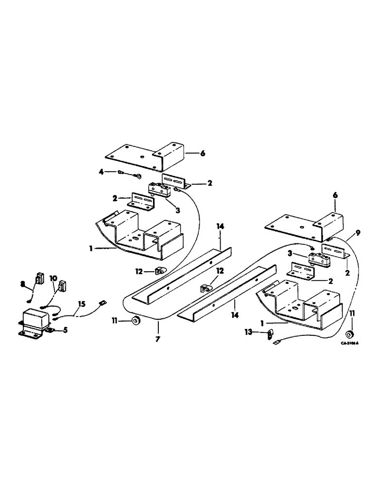 Схема запчастей Case IH 815 - (G-21) - ELECTRICAL SYSTEM, STRAW RACK WARNING SYSTEM (06) - ELECTRICAL SYSTEMS