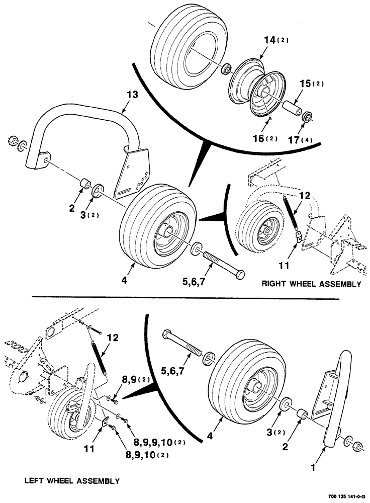 Схема запчастей Case IH RS561A - (3-010) - PICKUP GAUGE WHEEL AND SUPPORT ASSEMBLIES Pickup