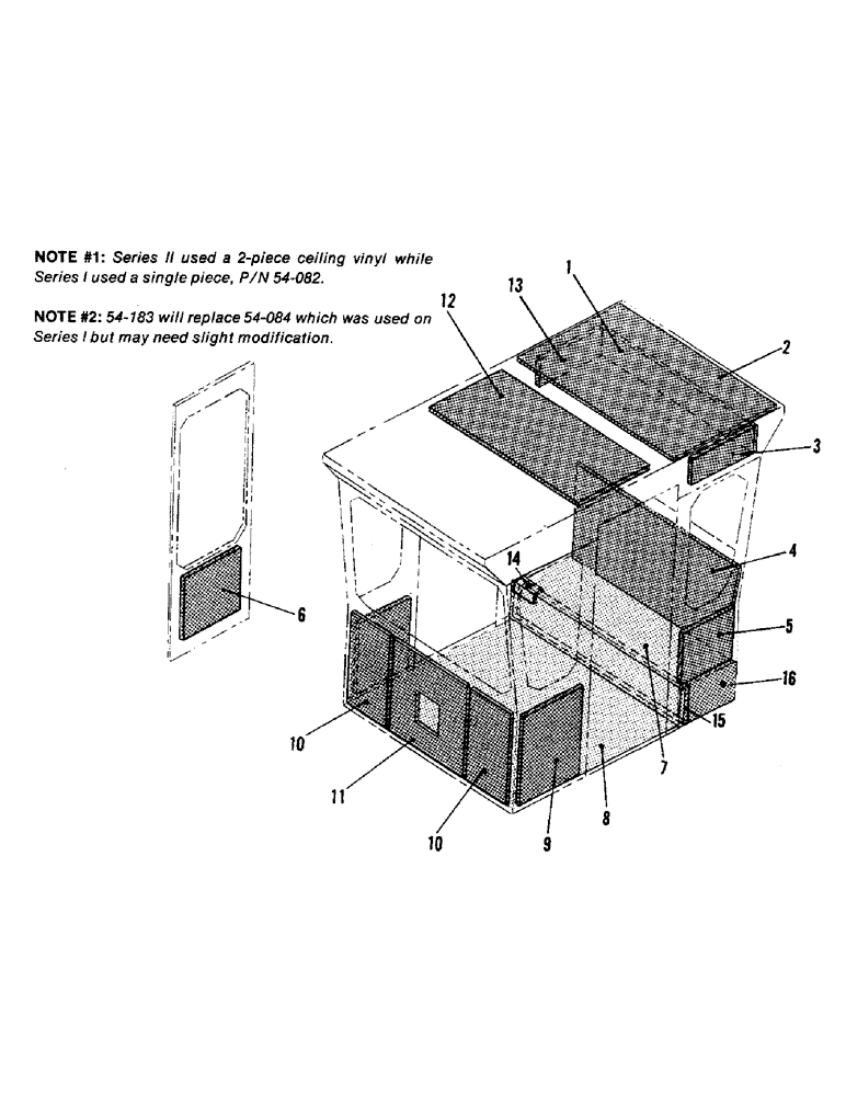 Схема запчастей Case IH STEIGER - (01-03) - CAB CARPET AND INSULATION (10) - CAB