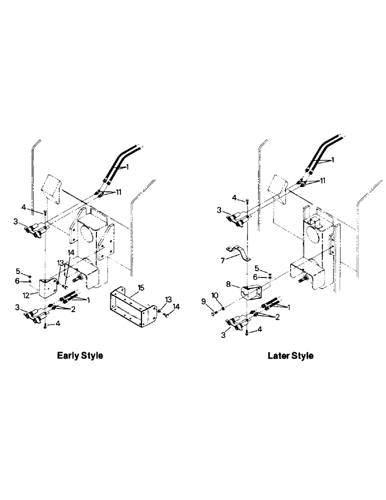 Схема запчастей Case IH PTA280 - (08-33) - HYDRAULIC COUPLER MOUNTING (07) - HYDRAULICS