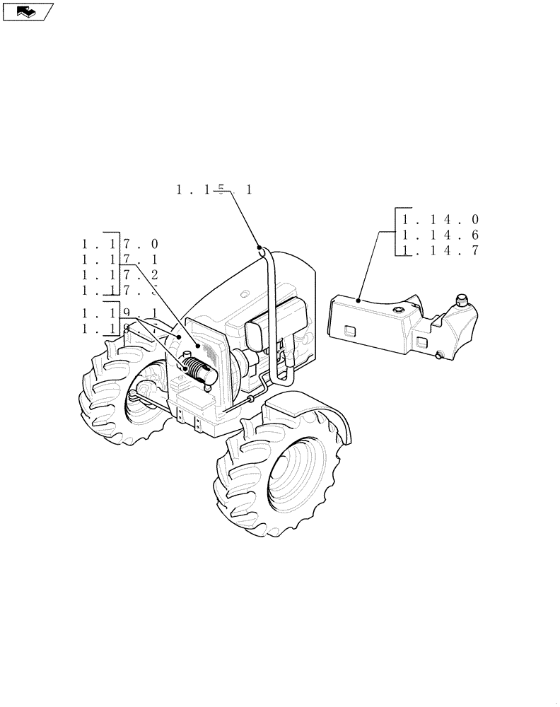 Схема запчастей Case IH FARMALL 95 - (SEC. 02) - ENGINE EQUIP. (00) - GENERAL