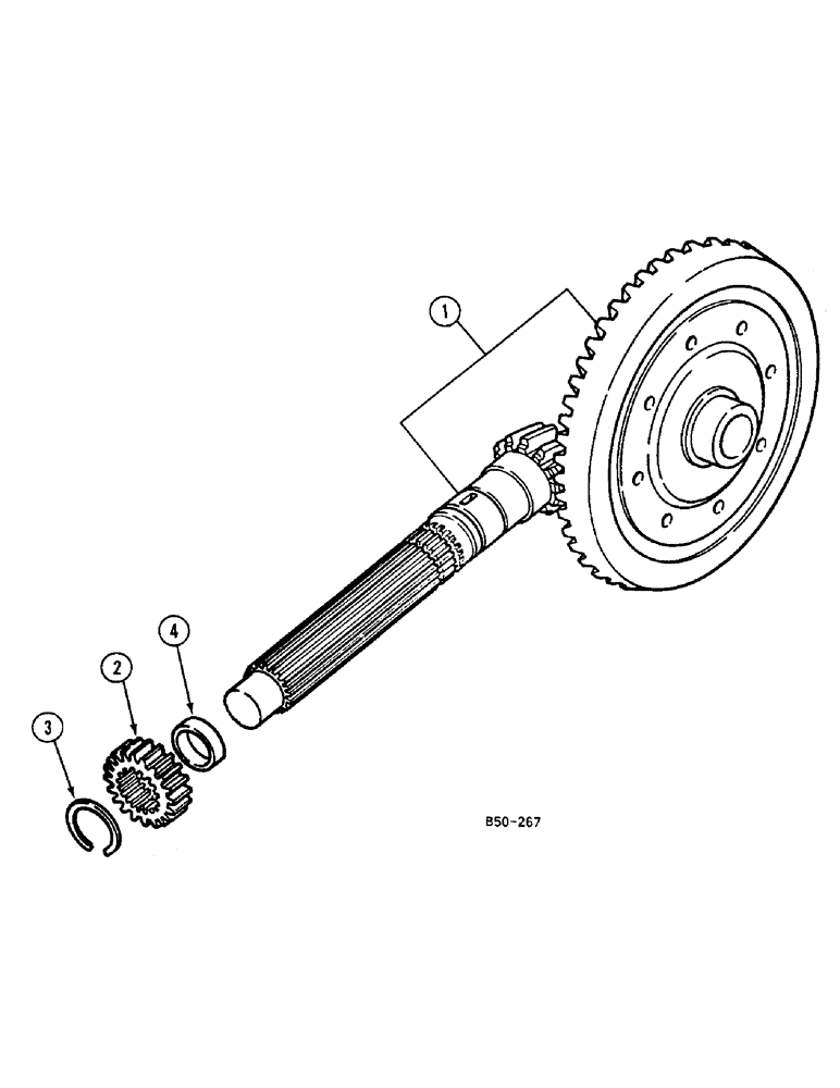 Схема запчастей Case IH 685 - (6-330) - BEVEL GEAR MAIN SHAFT - 4 WHEEL DRIVE, 685 : -13595, 885 : -3401 FOR WHEEL DRIVE TRACTORS (06) - POWER TRAIN