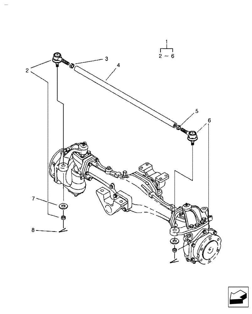 Схема запчастей Case IH FARMALL 35B - (41.216.03) - TIE ROD (41) - STEERING