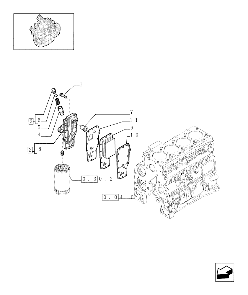 Схема запчастей Case IH F4GE9484A J602 - (0.31.5[01]) - HEAT EXCHANGER - ENGINE (504096821) 