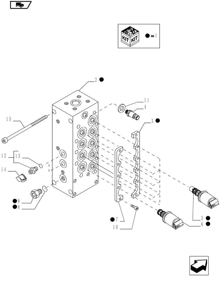 Схема запчастей Case IH MAGNUM 180 - (21.105.04[04]) - TRANSMISSION 50KPH, HYDROSTATIC PUMP, CONTROL VALVE WITH SOLENOIDS, WITH CONTINUOUSLY VARIABLE TRANSMISSION (21) - TRANSMISSION