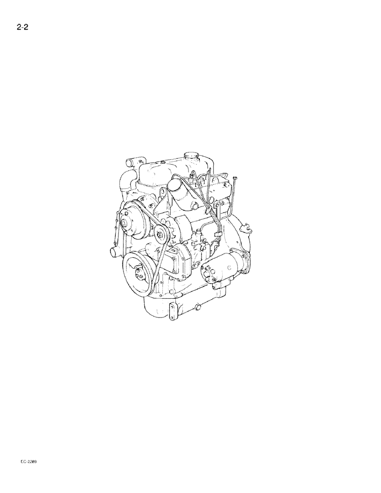 Схема запчастей Case IH 395 - (2-002) - SERVICE ENGINE, COMPLETE SERVICE (02) - ENGINE