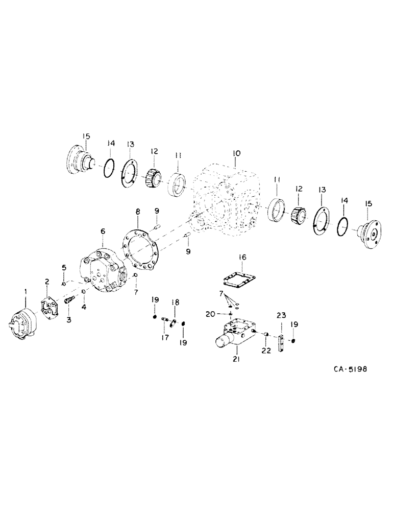 Схема запчастей Case IH 1440 - (10-21) - HYDRAULICS, HYDROSTATIC PUMP, VALVE BLOCK, SUNDSTRAND (07) - HYDRAULICS