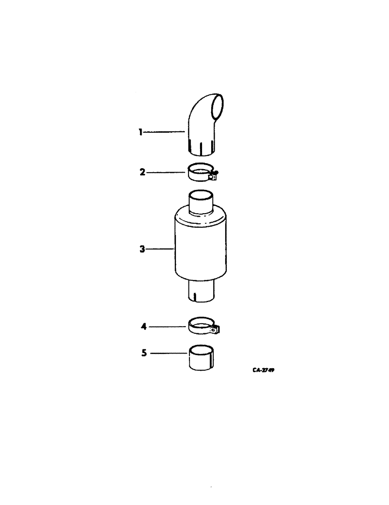 Схема запчастей Case IH 915 - (E-12[1]) - FUEL SYSTEM, SPARK ARRESTER (02) - FUEL SYSTEM