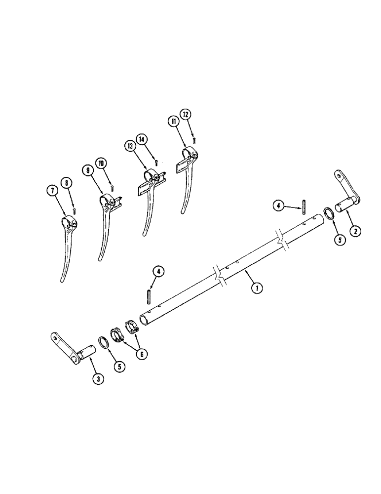 Схема запчастей Case IH 1020 - (9A-16) - 6 BAT REEL, BAT AND PLASTIC TINES (09) - CHASSIS/ATTACHMENTS