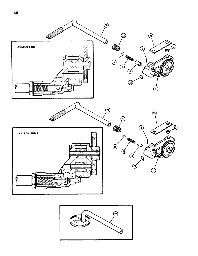 Схема запчастей Case IH 970 - (048) - OIL PUMP, (377B) SPARK IGNITION ENGINE (02) - ENGINE