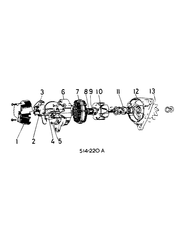 Схема запчастей Case IH 2350 - (3-38) - ALTERNATOR (04) - ELECTRICAL SYSTEMS