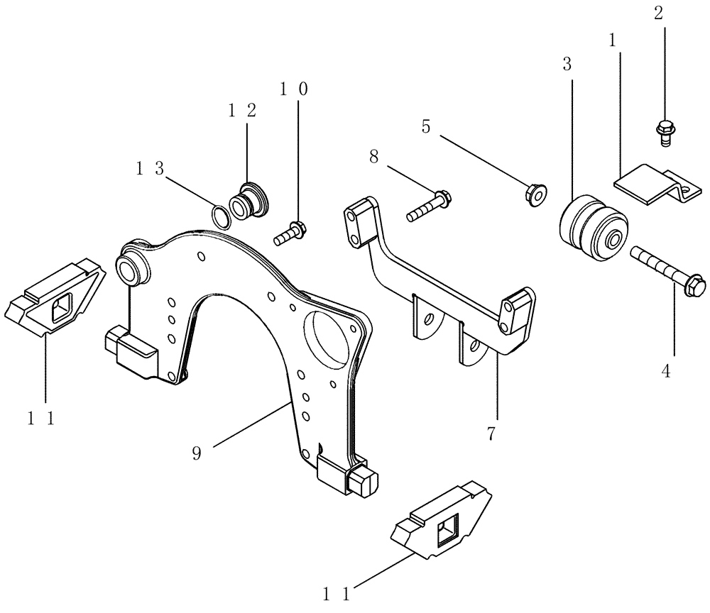 Схема запчастей Case IH MAGNUM 255 - (02-08) - ENGINE MOUNTING (02) - ENGINE